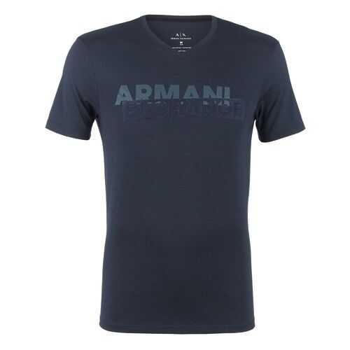 Футболка мужская Armani Exchange 3HZTBF ZJA5Z синяя XL в Страдивариус