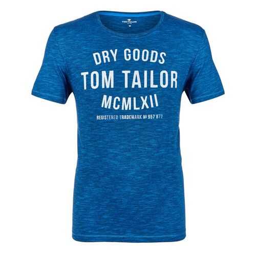 Футболка мужская TOM TAILOR 1008640-21869 синяя XL в Страдивариус