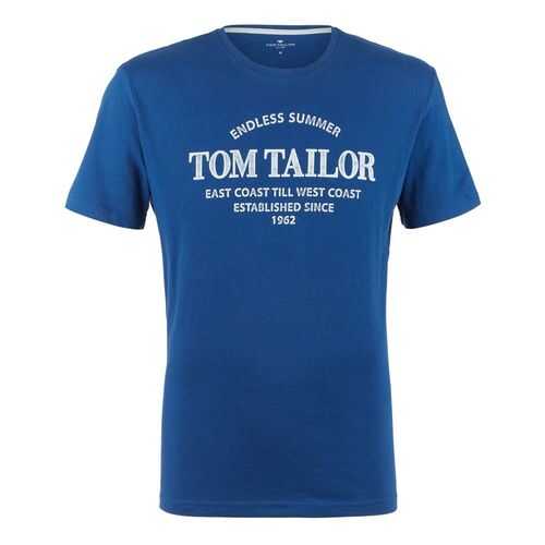 Футболка мужская TOM TAILOR 1021171 синяя S в Страдивариус