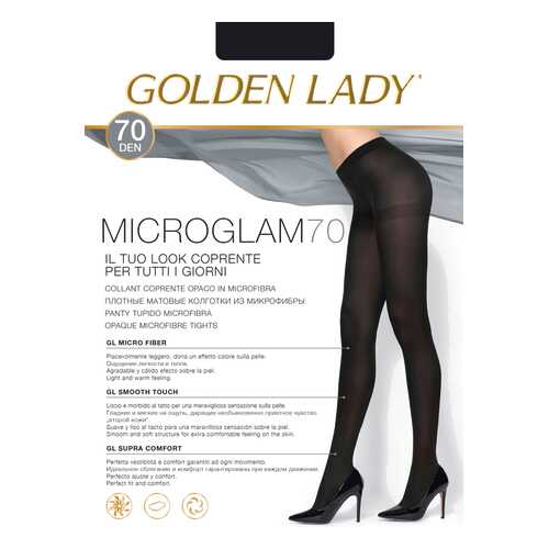 Колготки Golden Lady MICROGLAM 70, nero, 2/S в Страдивариус