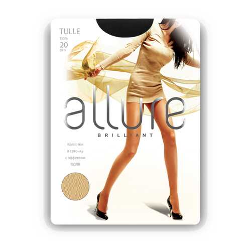 Колготки женские ALLURE ALL TULLE 20 черные 3 в Страдивариус