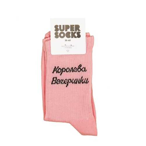 Носки женские Super Socks Koroleva Vecherinki розовые 36-40 в Страдивариус