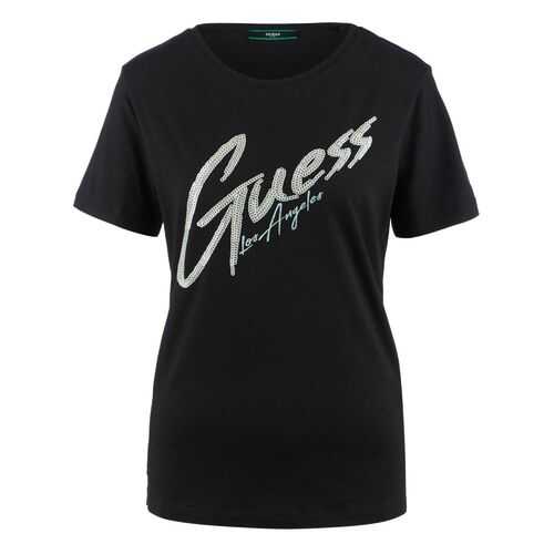 Футболка женская Guess W0YI0H-K46D1 черная M в Страдивариус